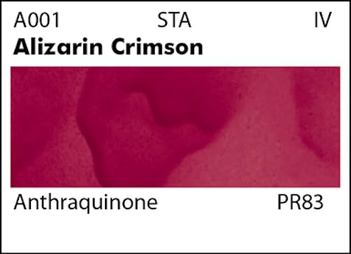 Grumbacher Academy Watercolor Paint, 7.5ml/0.25 Ounce, Alizarin Crimson (A001) - Image 2